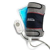 Sunbeam FlexTemp Hot and Cold Joint Wrap for Pain Relief, Hot & Cold Therapy for Elbow or Knees, Heating Pad With 3 Heat Settings & 2 Hour Auto-off