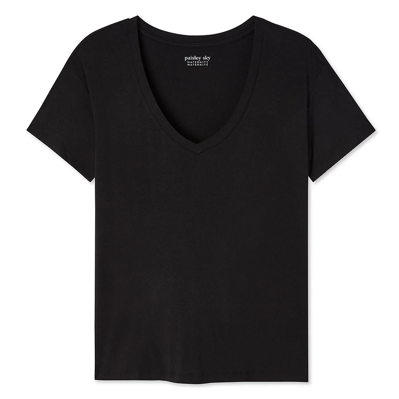 Paisley Sky Maternity Side Split Nursing Tee
