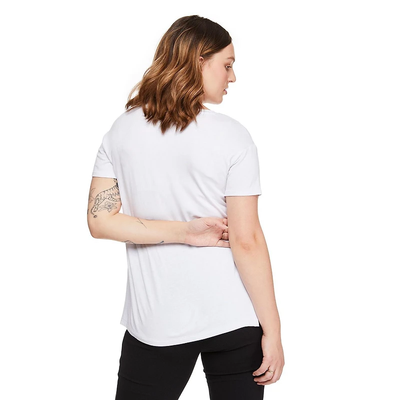 T-shirt d’allaitement fendu sur les côtés Paisley Sky Maternit