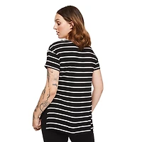 T-shirt d’allaitement fendu sur les côtés Paisley Sky Maternité