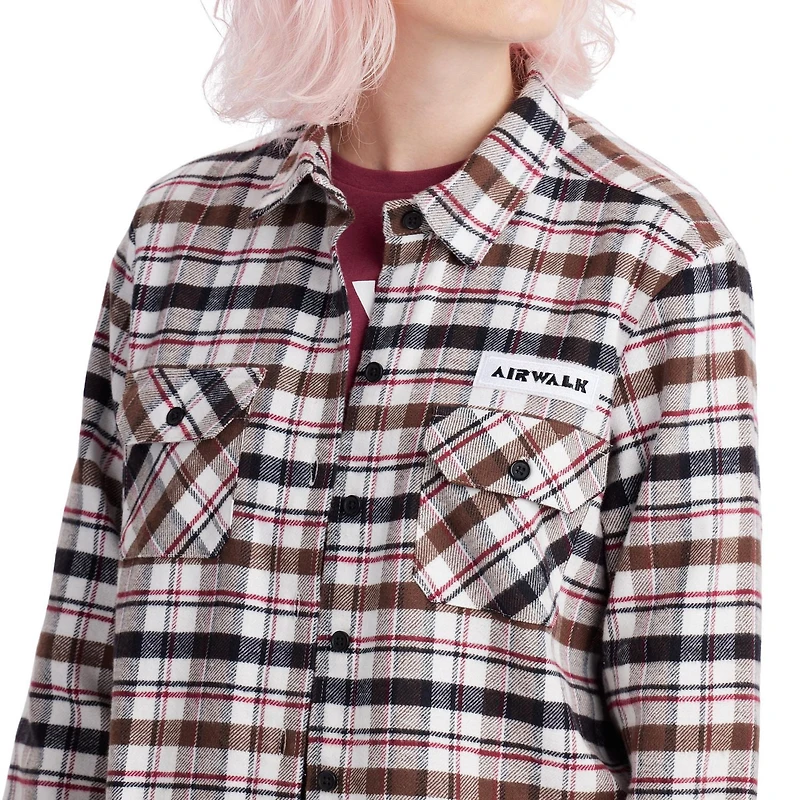 AIRWALK WOMENS LONG SLEEVE FLANNEL
