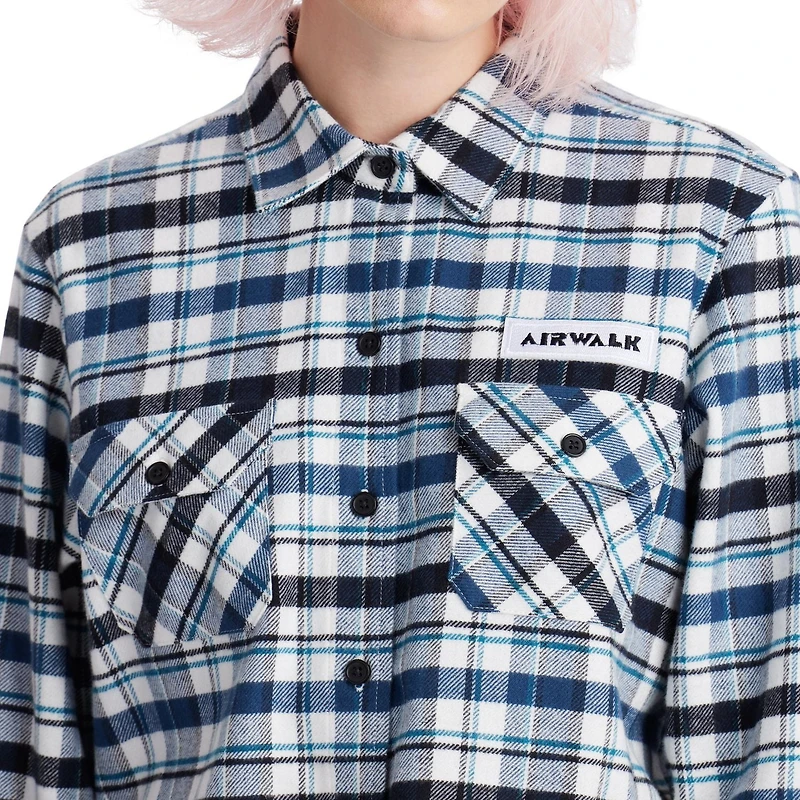 AIRWALK WOMENS LONG SLEEVE FLANNEL