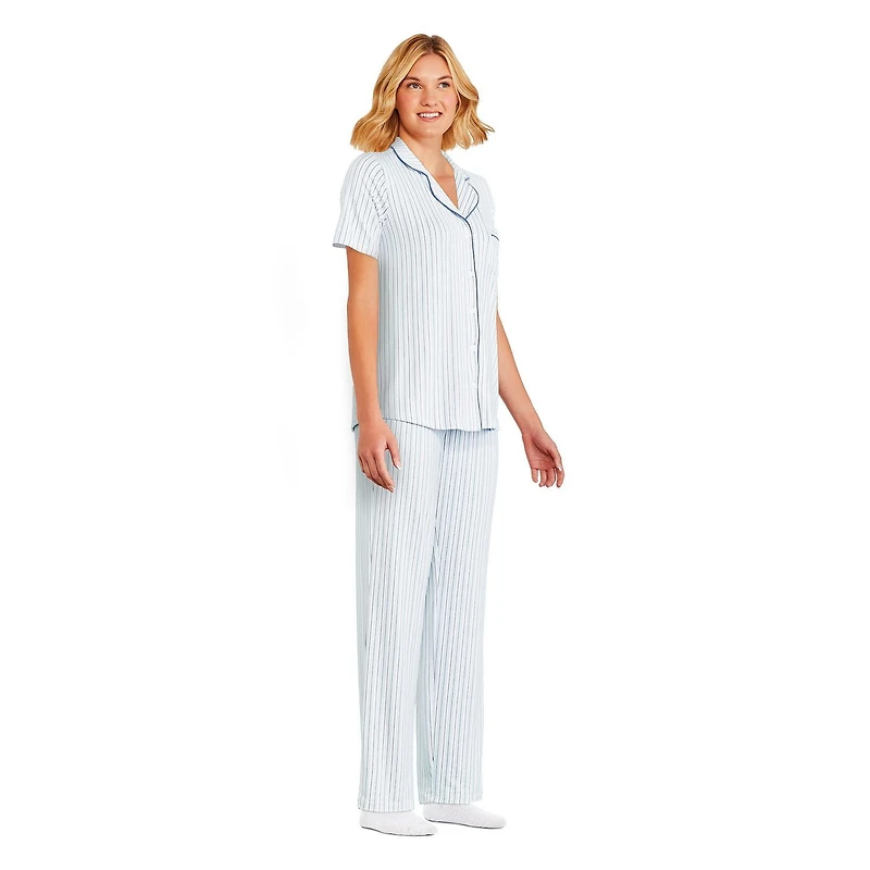 Pyjama 2 pièces épais et soyeux George pour femmes