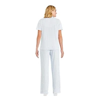 Pyjama 2 pièces épais et soyeux George pour femmes