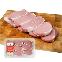 Maple Leaf Fresh Boneless Pork Chops Center and Rib End, Combo Pack 9 Pieces, 1.00 - 1.35 KG