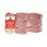 Maple Leaf Fresh Boneless Pork Chops Center and Rib End, Combo Pack 9 Pieces, 1.00 - 1.35 KG