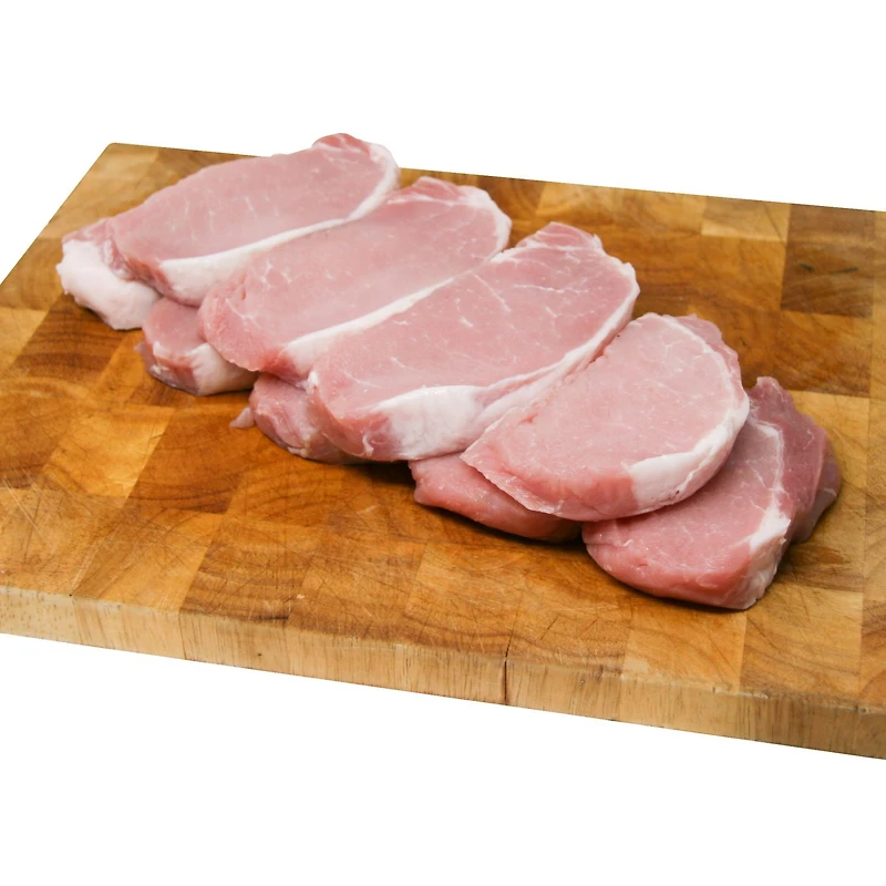 Maple Leaf Fresh Boneless Pork Chops Center and Rib End, Combo Pack 9 Pieces, 1.00 - 1.35 KG