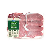 Maple Leaf Fresh Fast Fry Pork Chops Raised Without Antibiotics, 12 Pork Chops, 0.65 - 0.83 KG