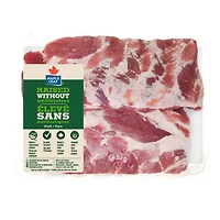 Côtes de flanc de porc entières fraîches Maple Leaf Élevé sans antibiotiques 2 Côtes de flanc de porc