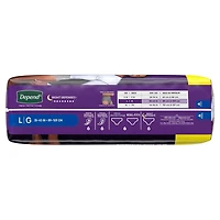 Depend Night Defense Adult Incontinence Underwear for Men, Disposable, Overnight, S/M - XL, Grey
