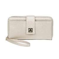 Gold Coast Back Zip Around Organizer With Wrist Strap