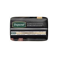 Depend Real Fit Incontinence Underwear for Men, Disposable, Maximum Absorbency, S/M-L/XL, Black and Grey