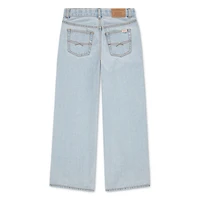 Jean taille mi-haute coup baggy brodé de fleurs Levi Strauss Signature pour fille