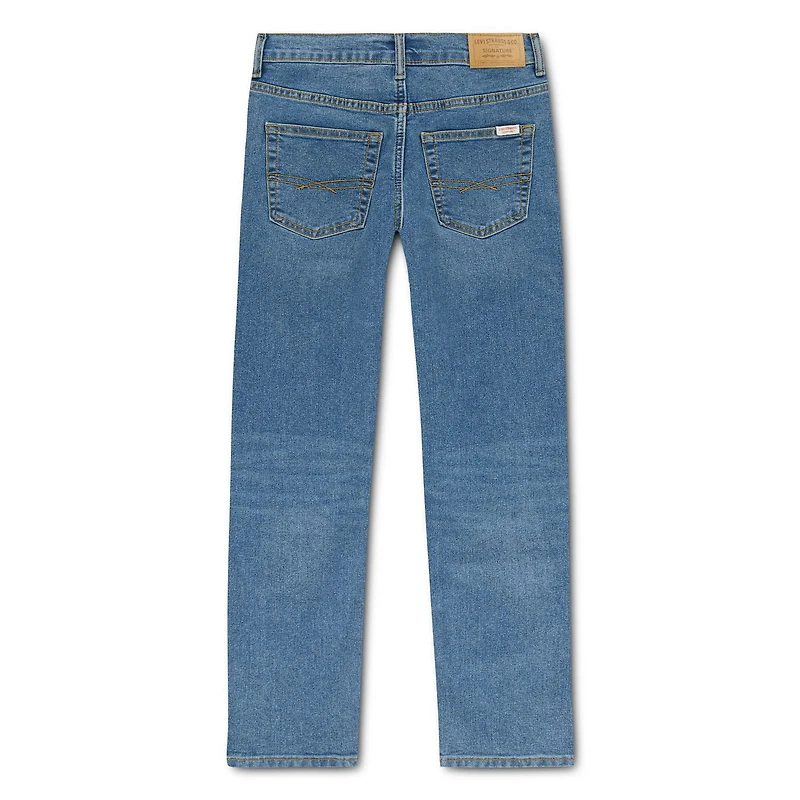 Levi Strauss Signature Boys' Mid-Rise Straight Fit Jeans