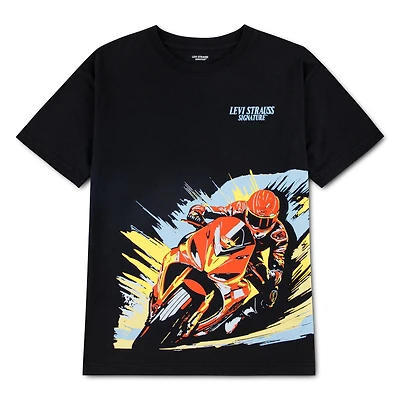T-shirt graphique à manches courtes Levi Strauss Signature pour garçon