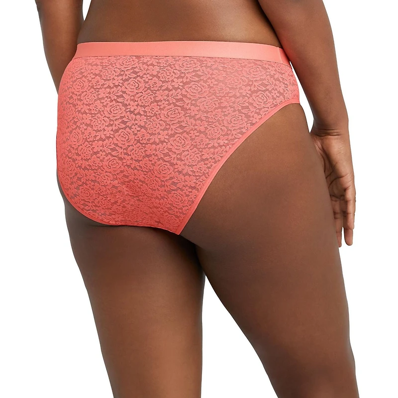 Maidenform Stretch Lace Hi Leg Bikini, 2-Pack
