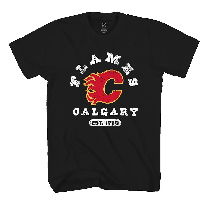 NHL Calgary Flames Curved Shot Men's Short Sleeve T-Shirt *On-Line Exclusive