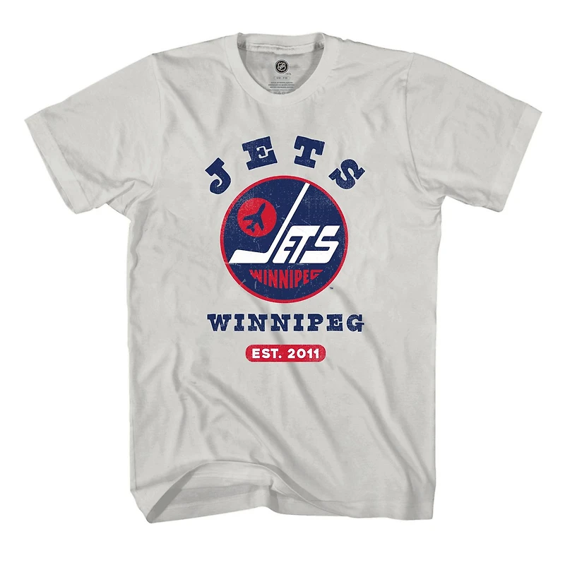 NHL Winnipeg Jets Curved Men's Short Sleeve T-Shirt *On-Line Exclusive