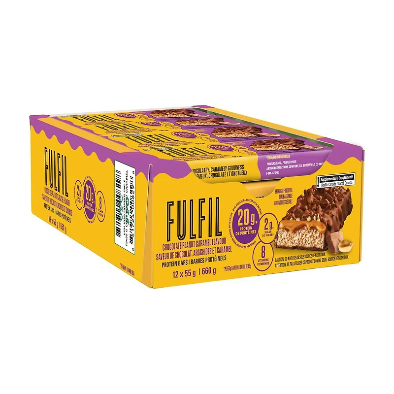 Barre protéinée Fulfil aux arachides et au caramel 55 g