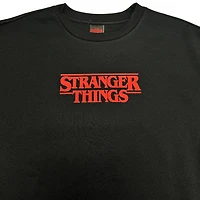 Sweat-shirt à manches longues avec logo Stranger Things pour femme