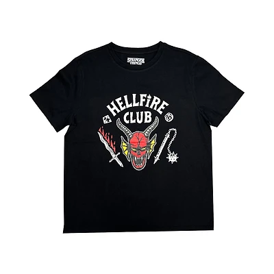 Stranger Things Ladies Hellfire Club Short Sleeve T-Shirt