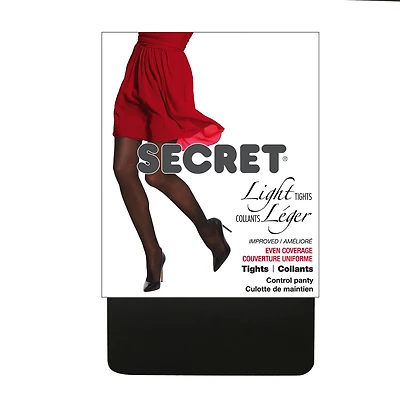 Secret® Light Tights Black 1pk