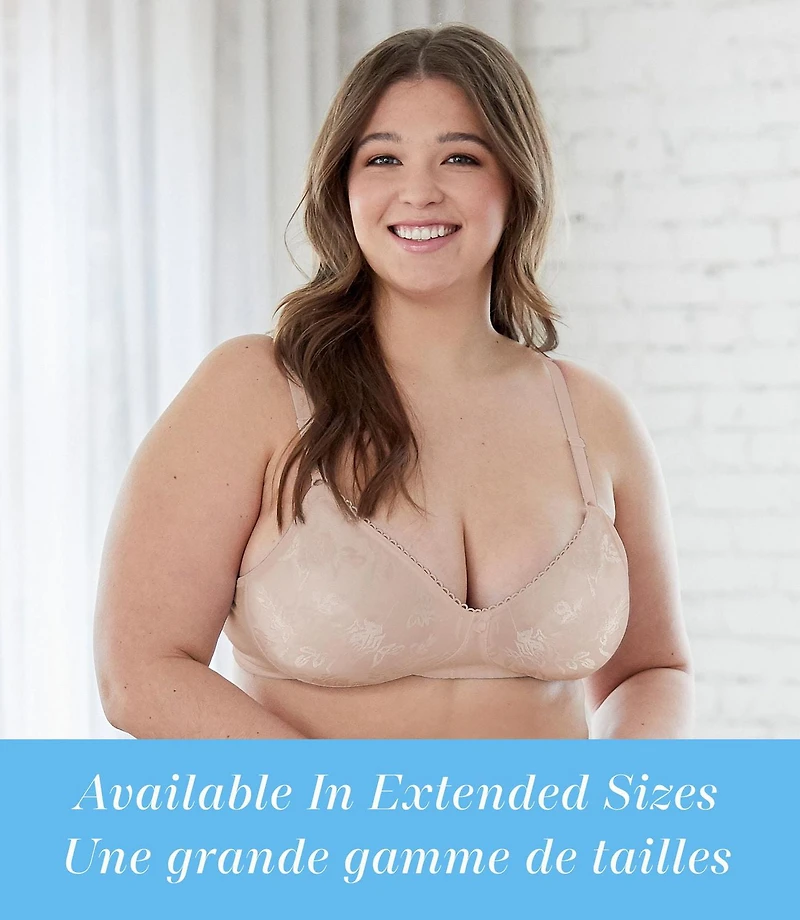 Bestform 9706222 Floral Jacquard Wireless Soft Cup Bra with Lightly-Lined Cups