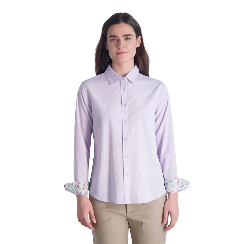 Chemise boutonnée extensible à manches longues Chaps