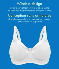 Bestform 9706715 Soutien-gorge en coton sans armatures avec garniture satin bonnets non doublés Tailles 36B-44D