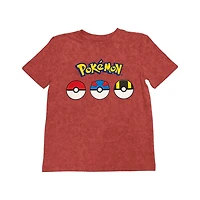 Pokémon Garçons Pokeballs T-shirt à manches courtes électrique