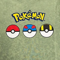 Pokemon Boys Pokeballs Electric Short Sleeve T-Shirt