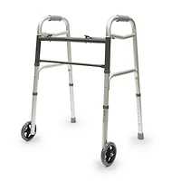 Cadre de marche pliable en aluminium avec roues