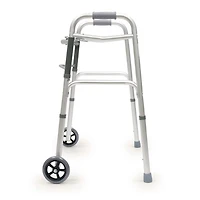 Cadre de marche pliable en aluminium avec roues