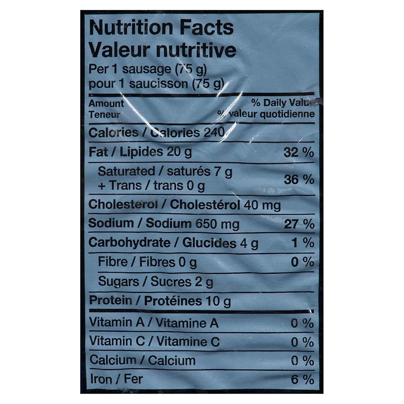 Saucisson fumé cheddar classique Schneiders 375 g