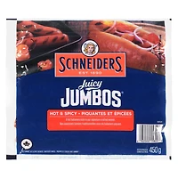 Saucisses fumées épicées et piquantes Juicy Jumbos Schneiders 450 g
