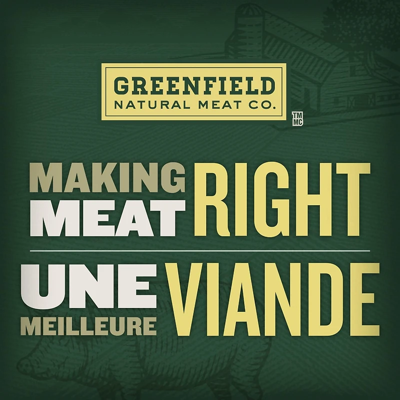 Bacon format familial Greenfield Natural Meat Co 340 g