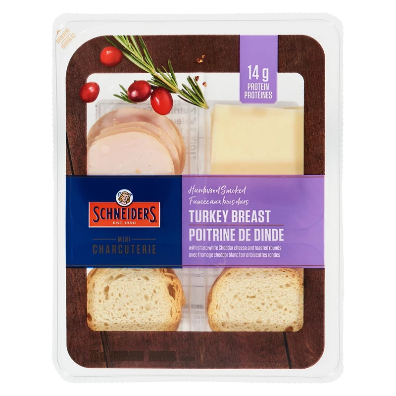 Schneiders Hardwood Smoked Turkey Breast Snack Kit, 75 g