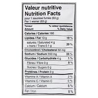 Saucisses fumées barbecue Hygrade