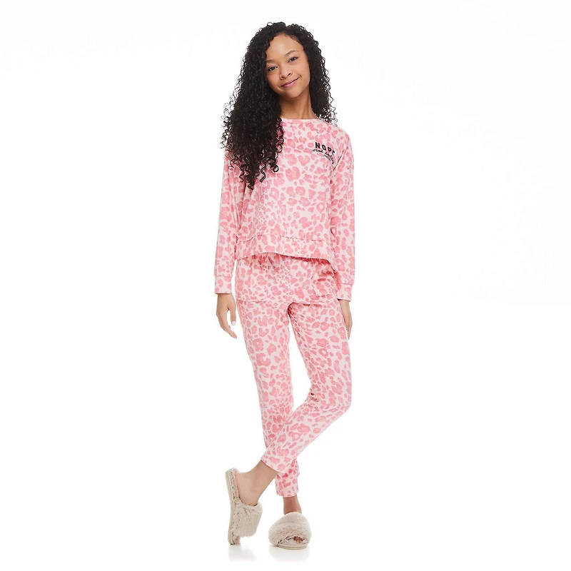 Pyjama 2 pièces avec manchettes Justice pour filles