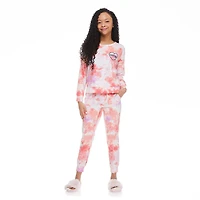 Pyjama 2 pièces avec manchettes Justice pour filles