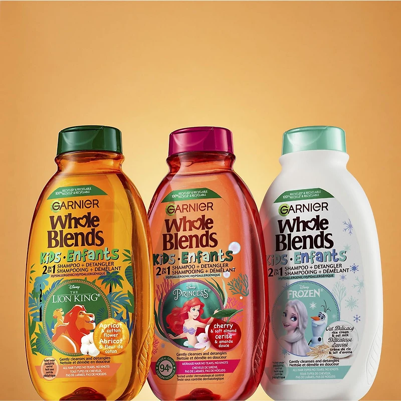 Garnier Whole Blends 2-in1 Kids Shampoo, Cherry