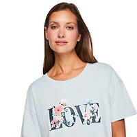 Chemise de nuit à encolure ras du cou George pour femmes