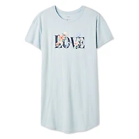 Chemise de nuit à encolure ras du cou George pour femmes