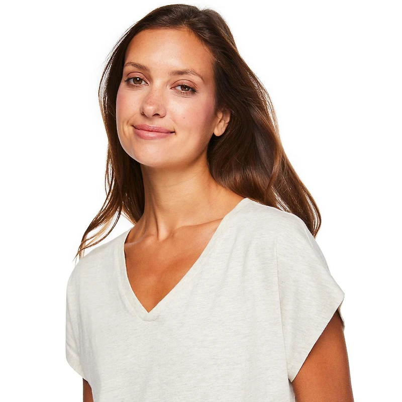 Chemise de nuit à encolure en V George pour femmes