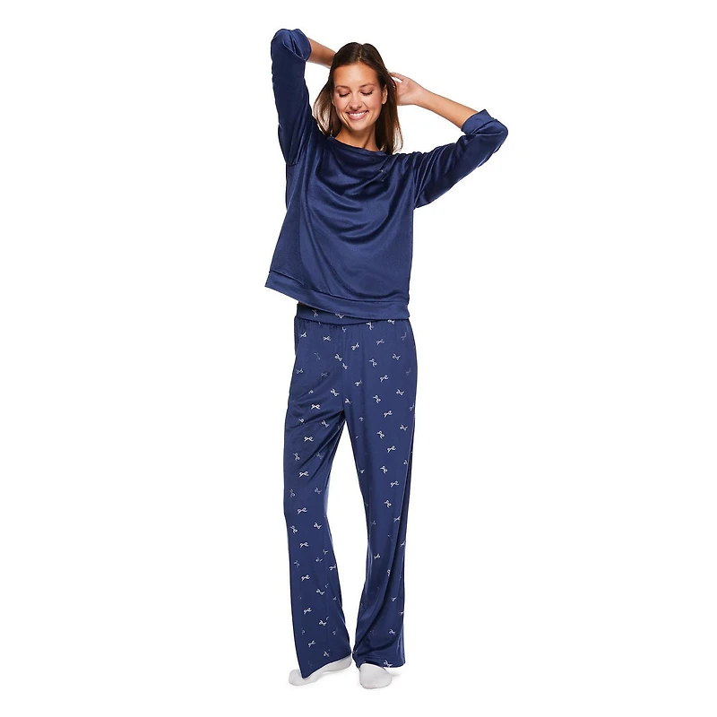 Pyjama 2 pièces en velours George pour femmes