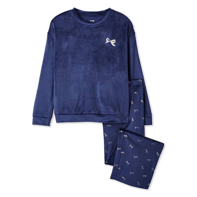 Pyjama 2 pièces en velours George pour femmes