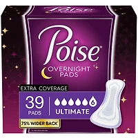 Serviettes de nuit pour incontinence Poise, absorption suprême,