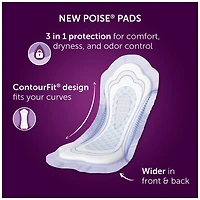Serviettes de nuit pour incontinence Poise, absorption suprême,