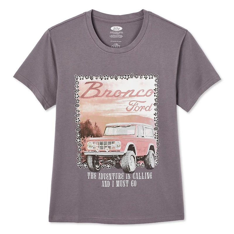 Ford Women's Boyfriend Fit Tee, Sizes XS-XL