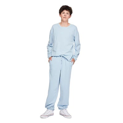 T-shirt délavé à manches longues avec couture l’empiècement Jackson pour garçons